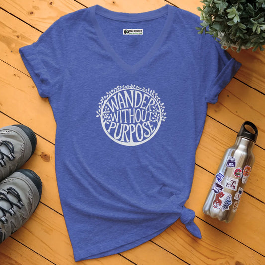 Wander Without Purpose V-Neck T-Shirt
