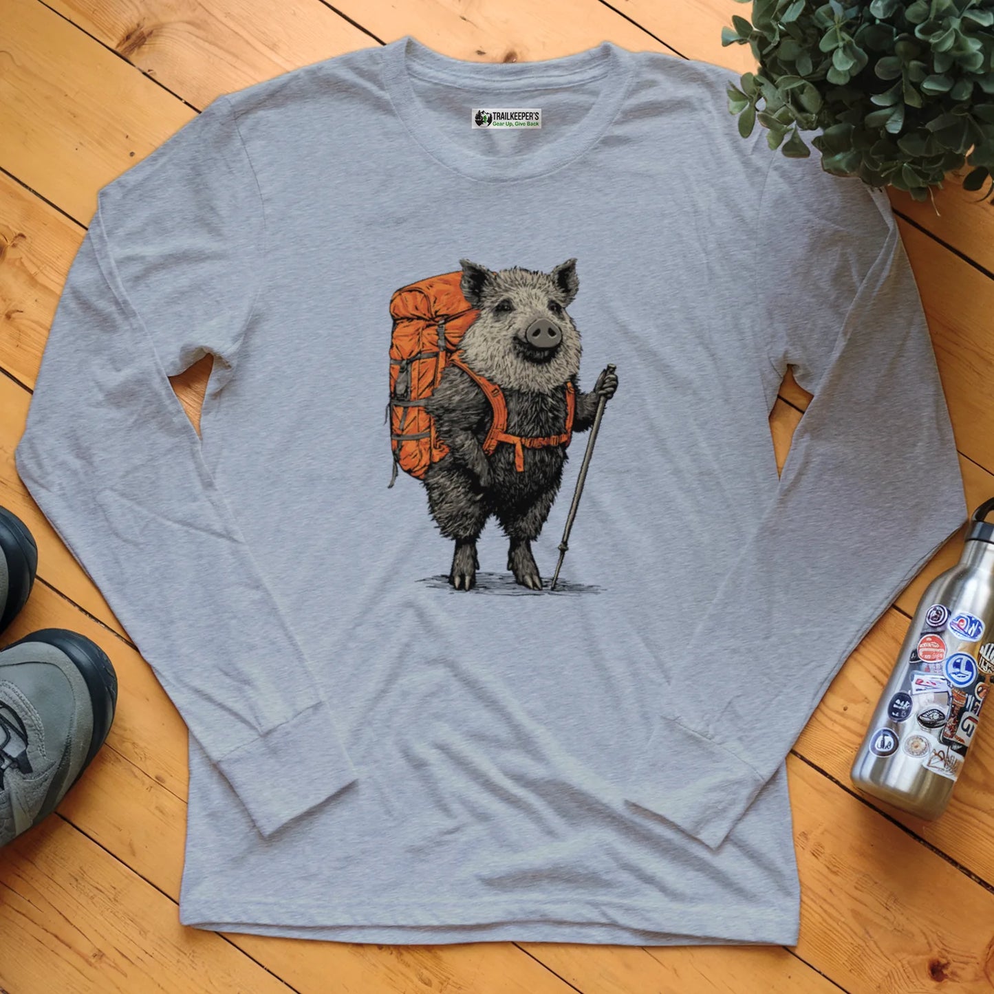 Wild Boar Backpacker Long Sleeve T-Shirt