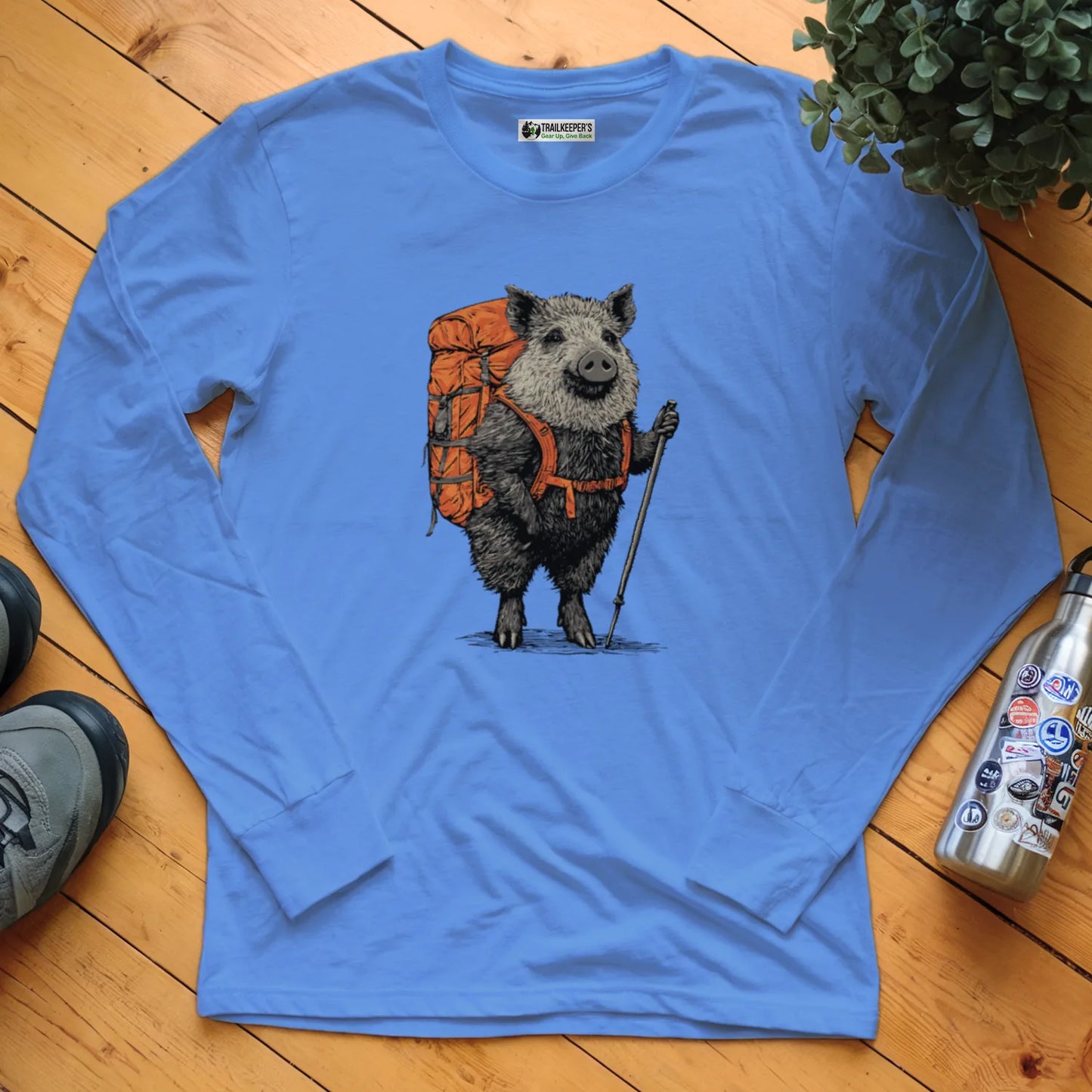 Wild Boar Backpacker Long Sleeve T-Shirt