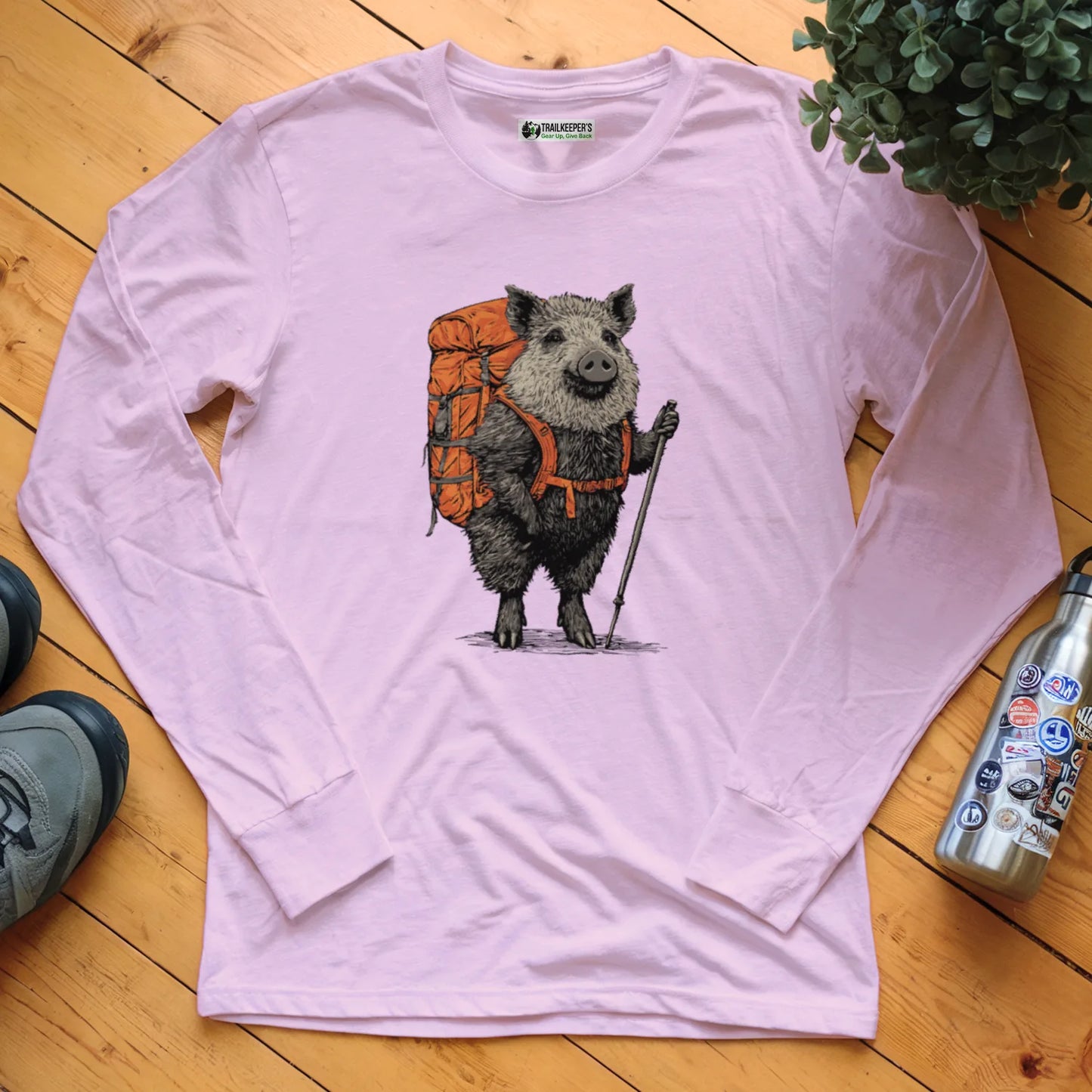 Wild Boar Backpacker Long Sleeve T-Shirt