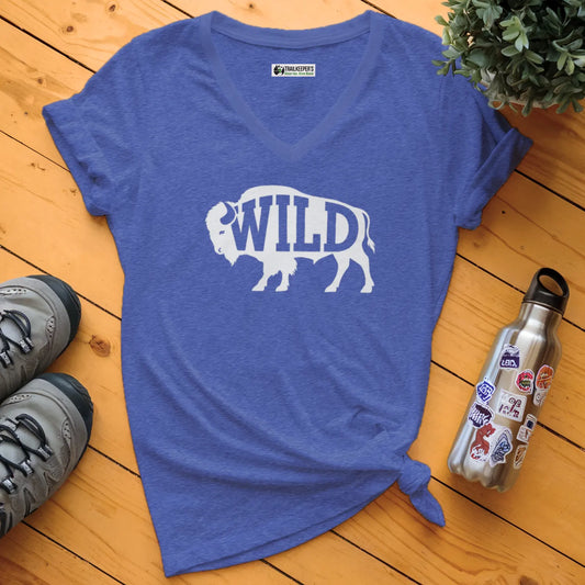 Wild Buffalo V-Neck T-Shirt