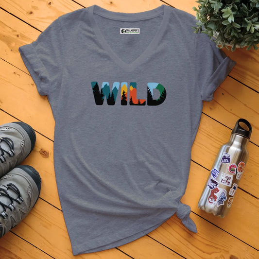 Wild Forest V-Neck T-Shirt
