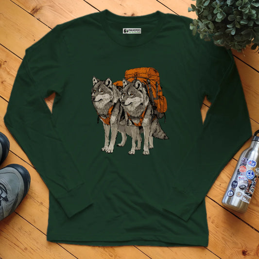 Wolf Backpacker Buddies Long Sleeve T-Shirt