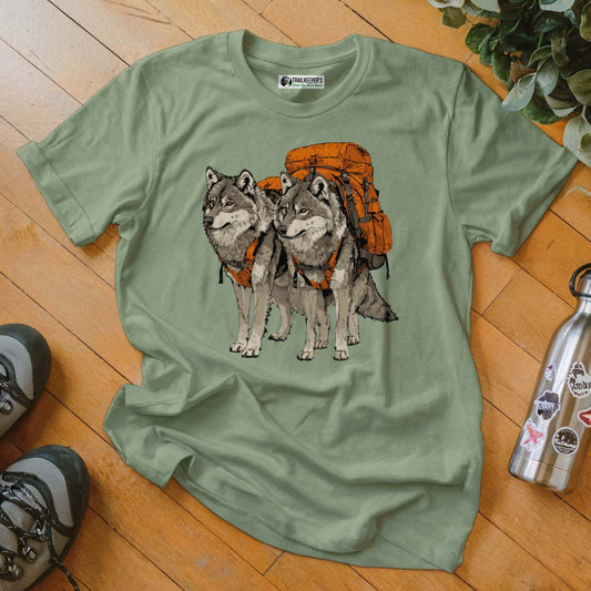 Wolf Backpacker Buddies T-Shirt