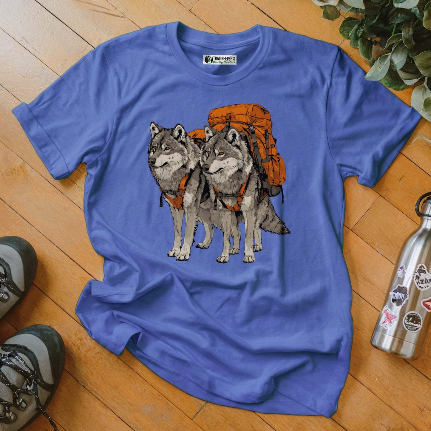 Wolf Backpacker Buddies T-Shirt