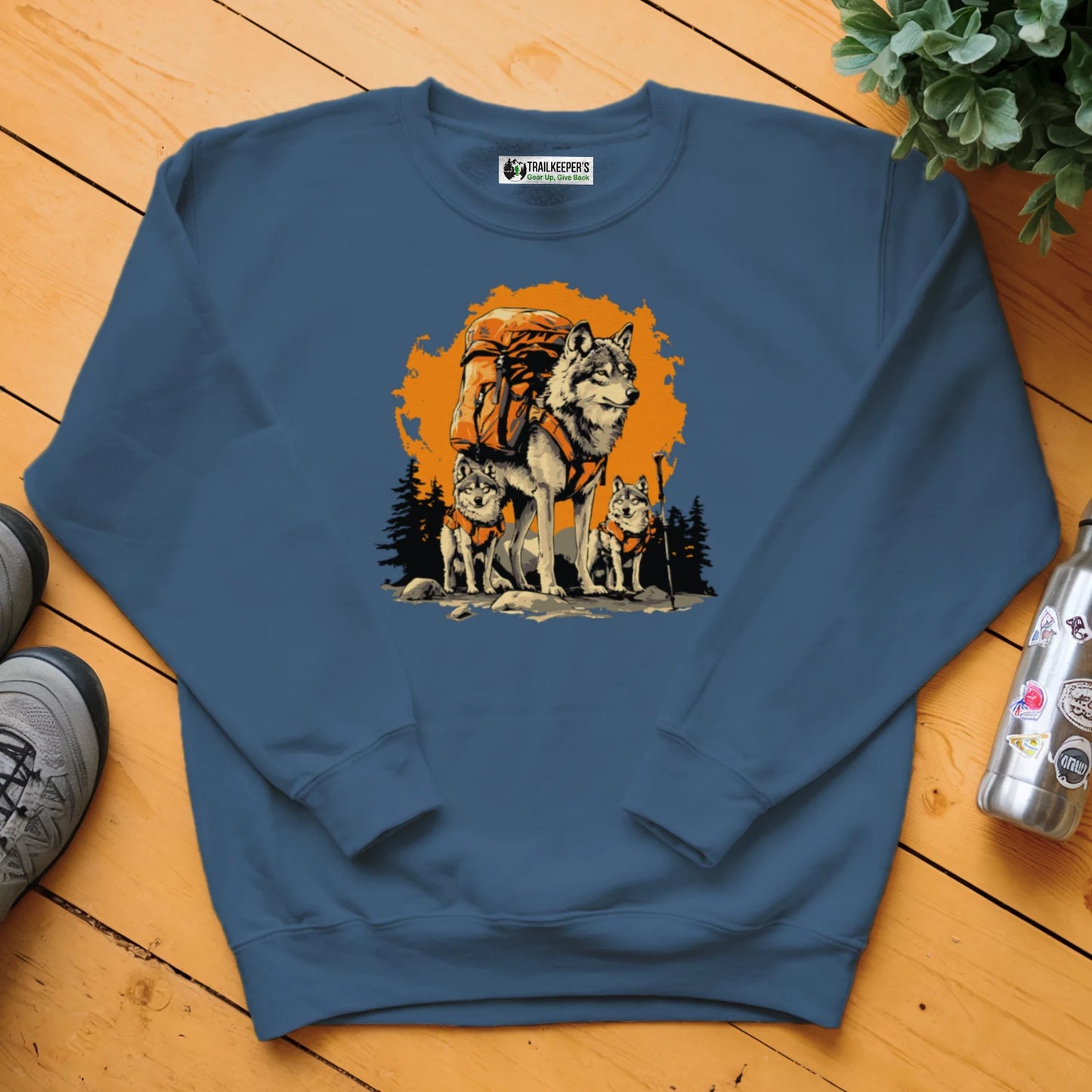 Wolf Backpacker Family Sweatshirt