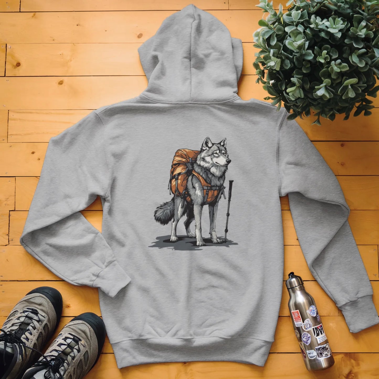 Wolf Backpacker Hoodie