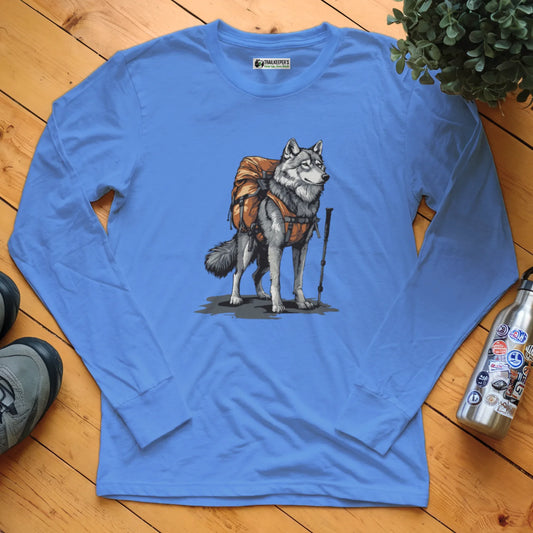 Wolf Backpacker Long Sleeve T-Shirt