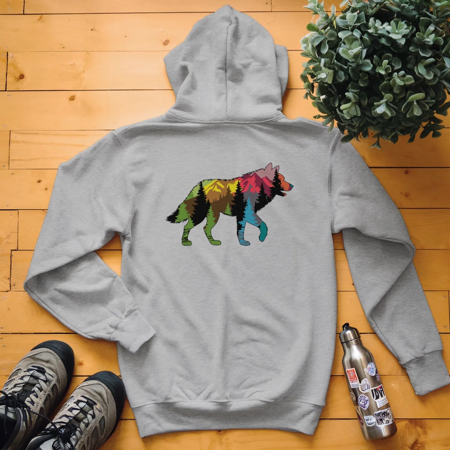 Wolf Forest Scene Hoodie