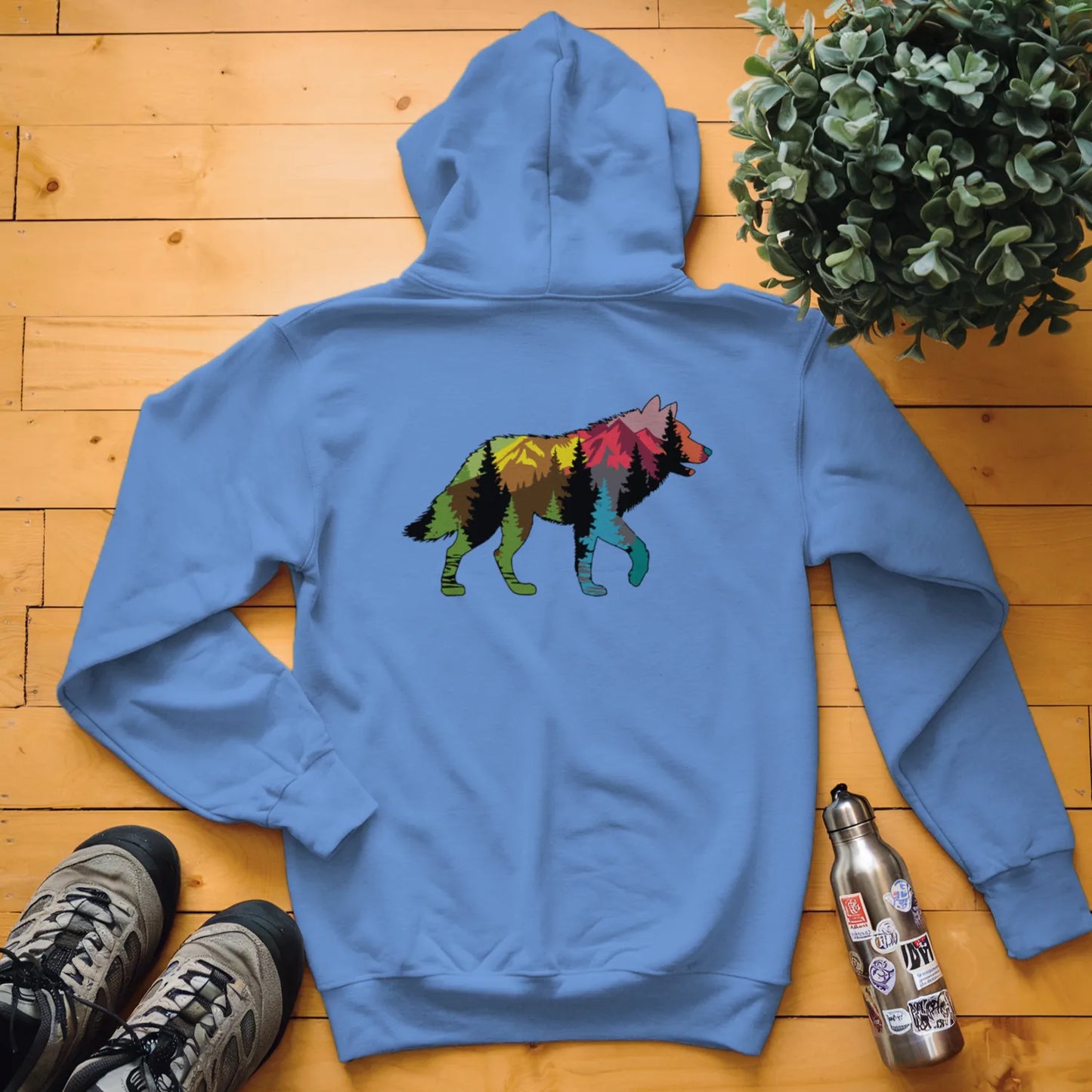 Wolf Forest Scene Hoodie