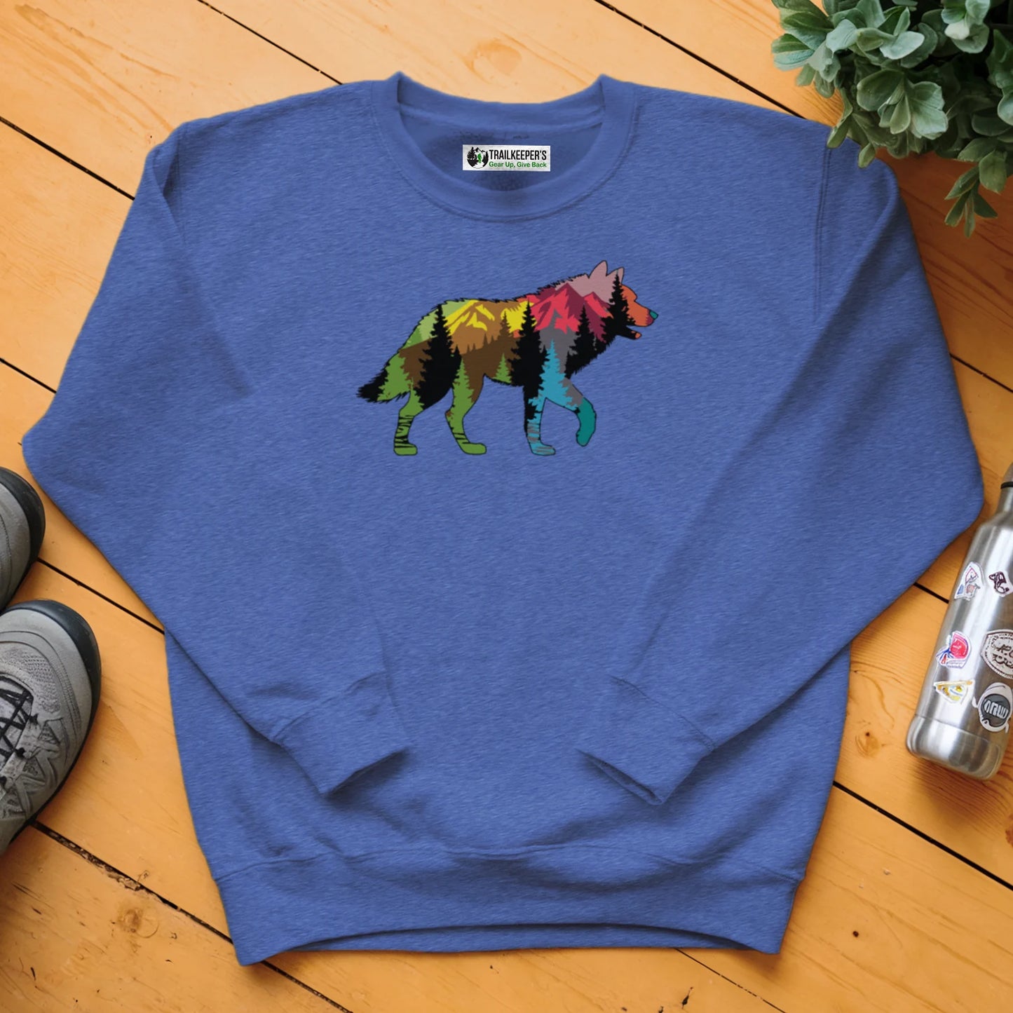 Wolf Forest Scene Sweatshirt