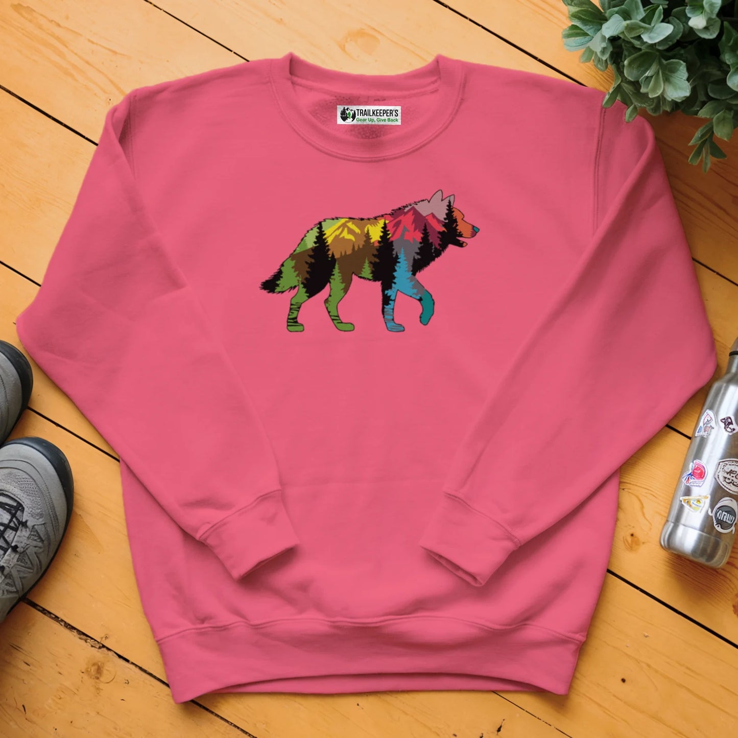 Wolf Forest Scene Sweatshirt