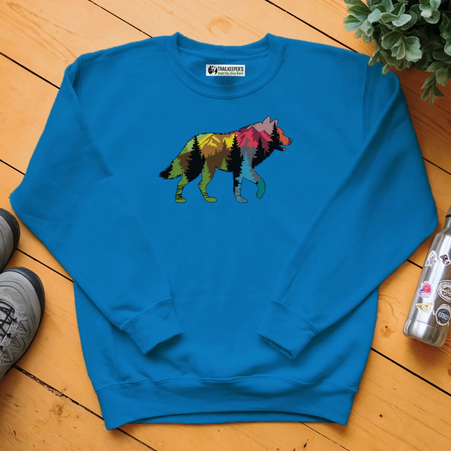 Wolf Forest Scene Sweatshirt