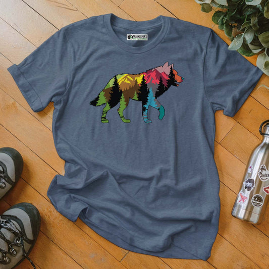 Wolf Forest Scene T-Shirt