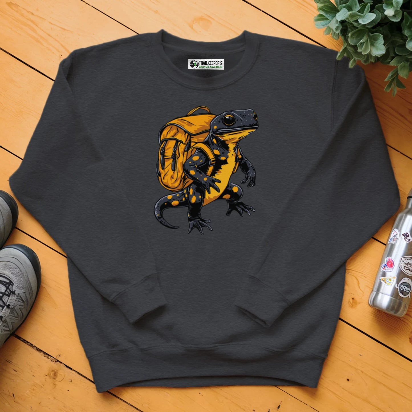 Yellow Spotted Gecko Backpacker Sweatshirt