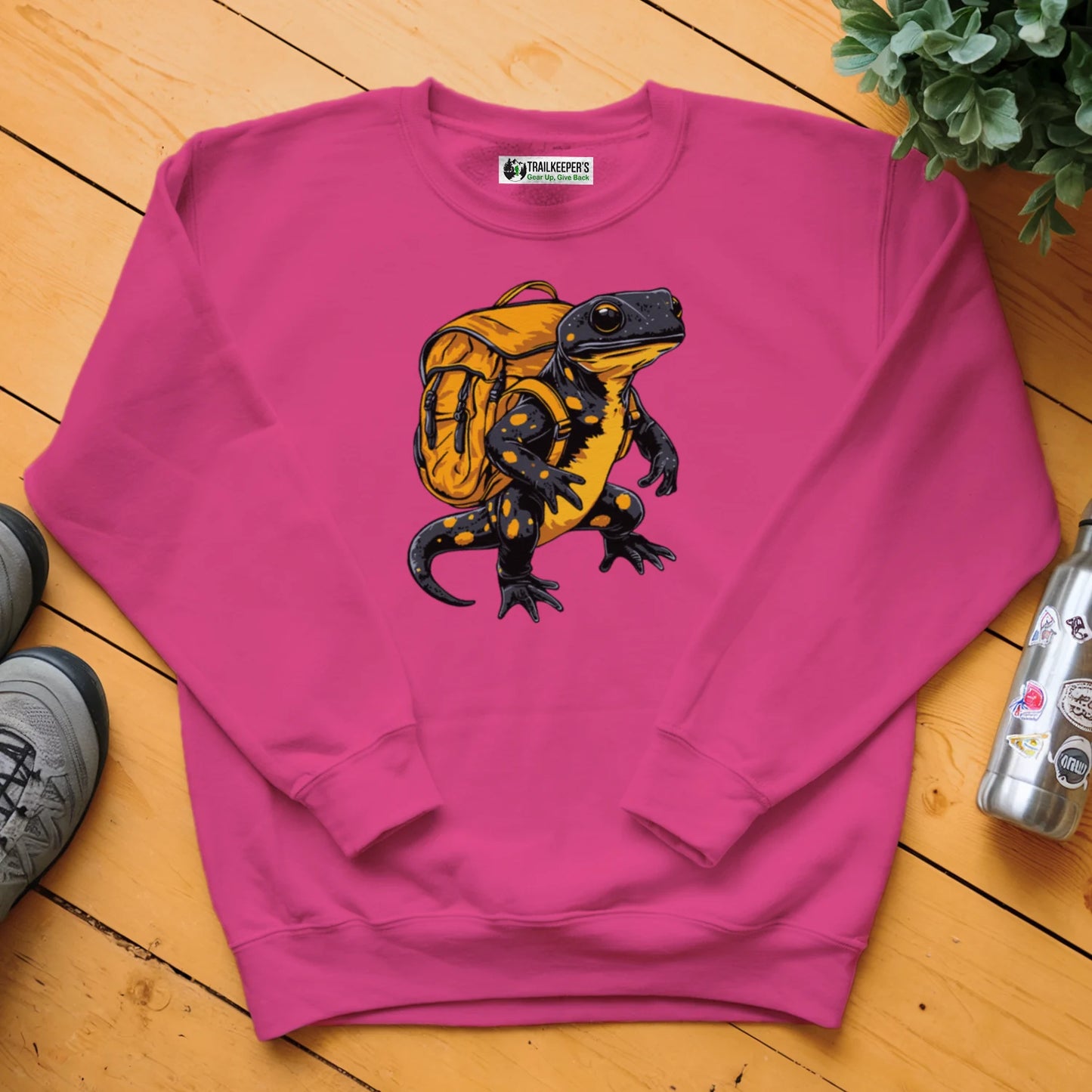 Yellow Spotted Gecko Backpacker Sweatshirt