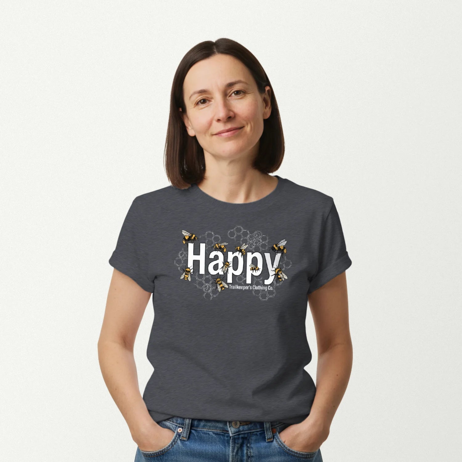 dark heather_front_woman