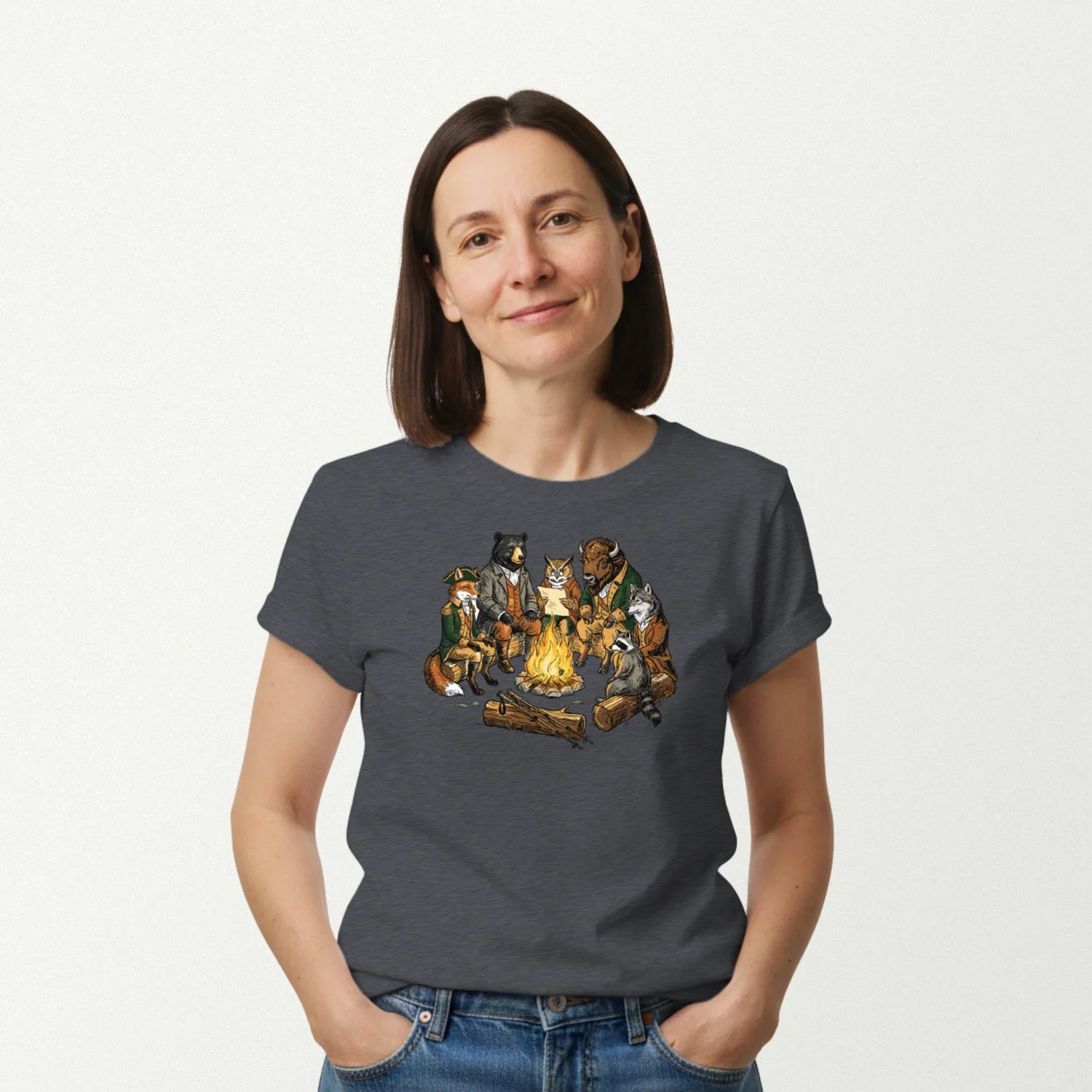 dark heather_front_woman