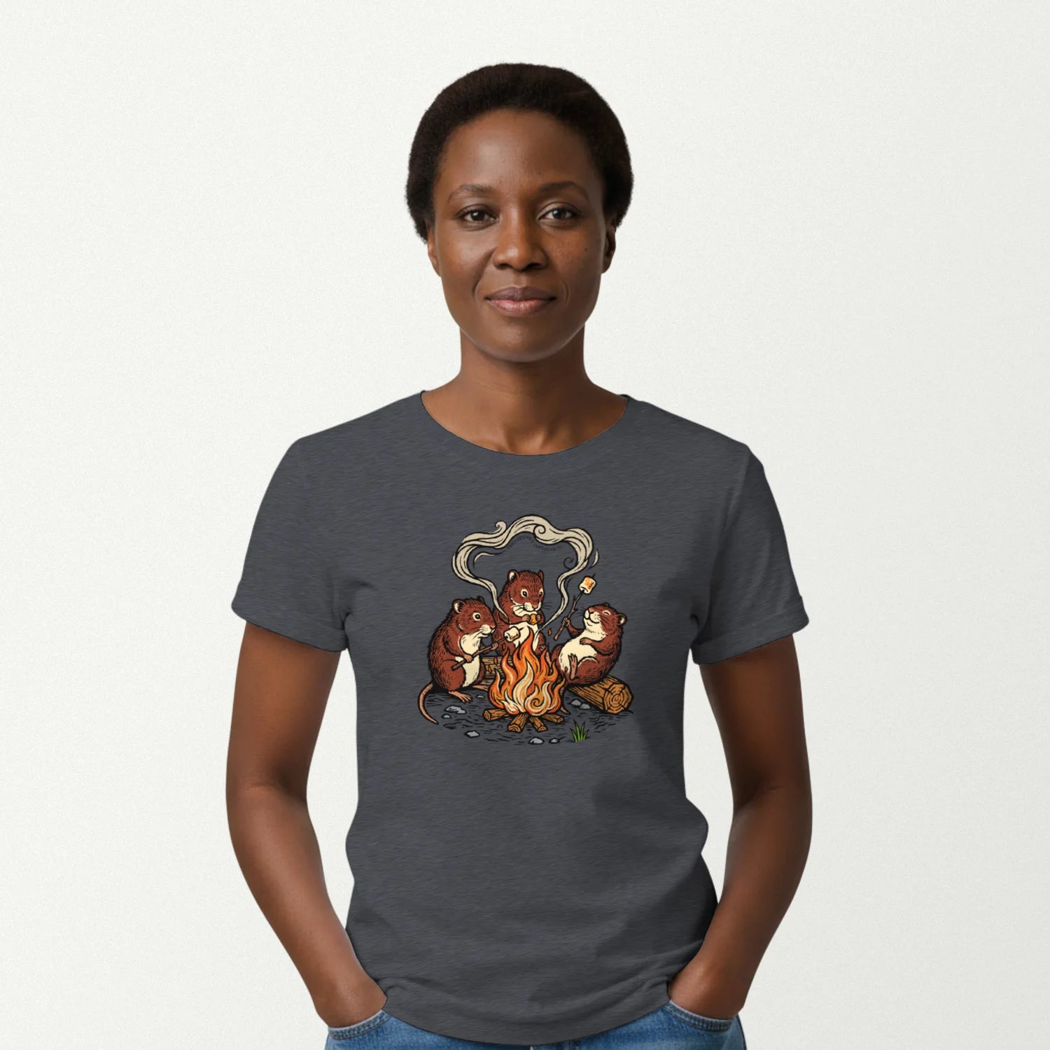 dark heather_front_woman