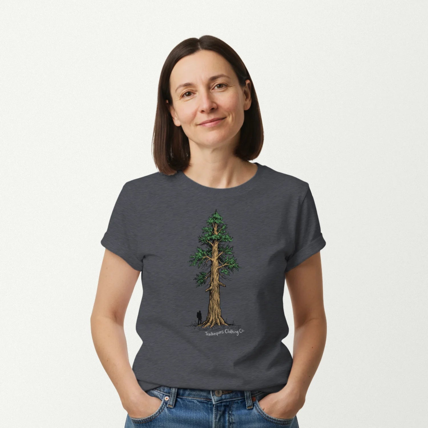 dark heather_front_woman