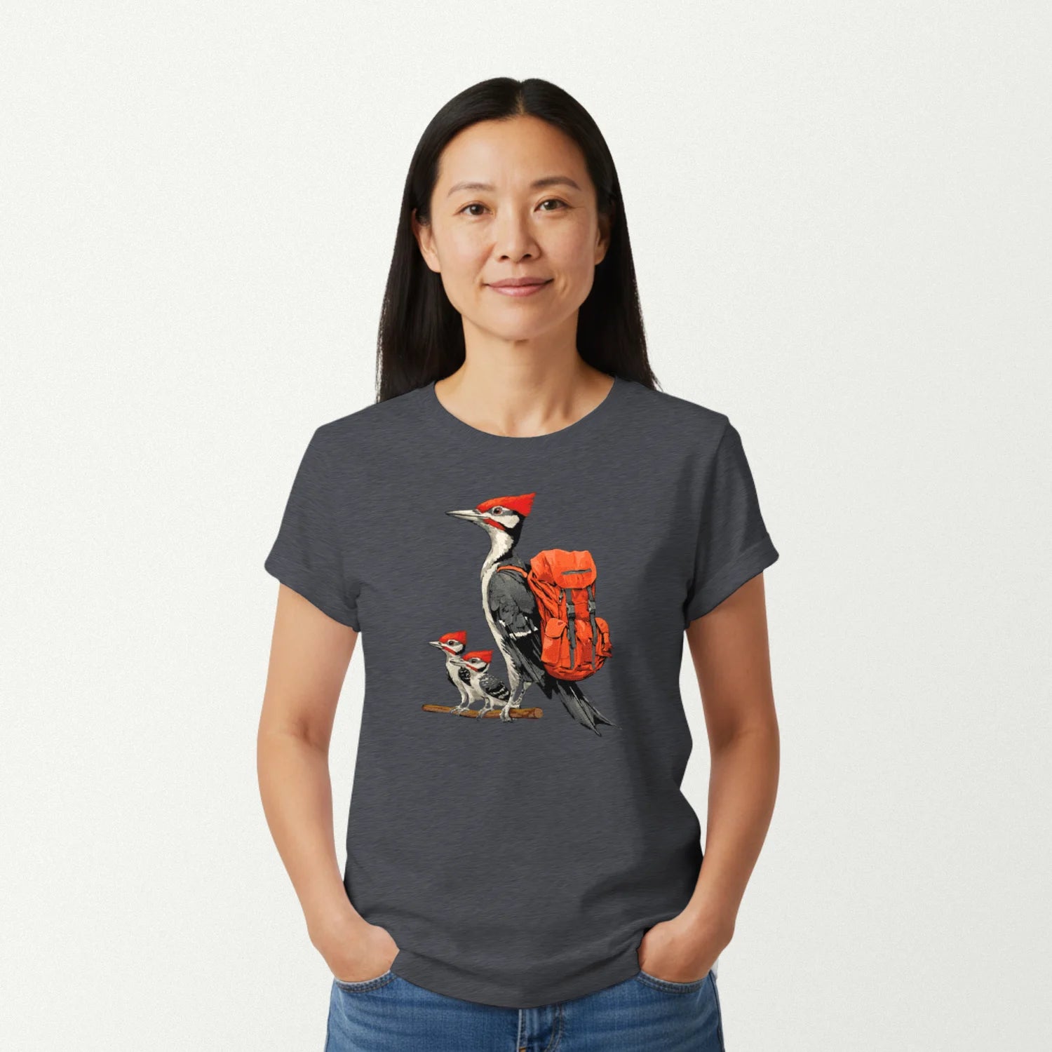 dark heather_front_woman