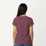 heather maroon_back_woman