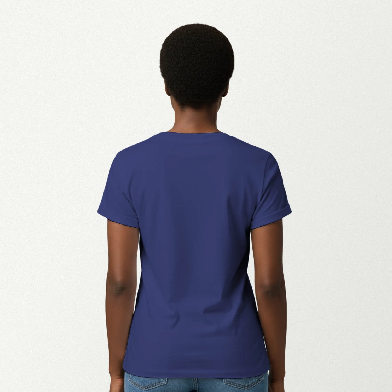 metro blue_back_woman