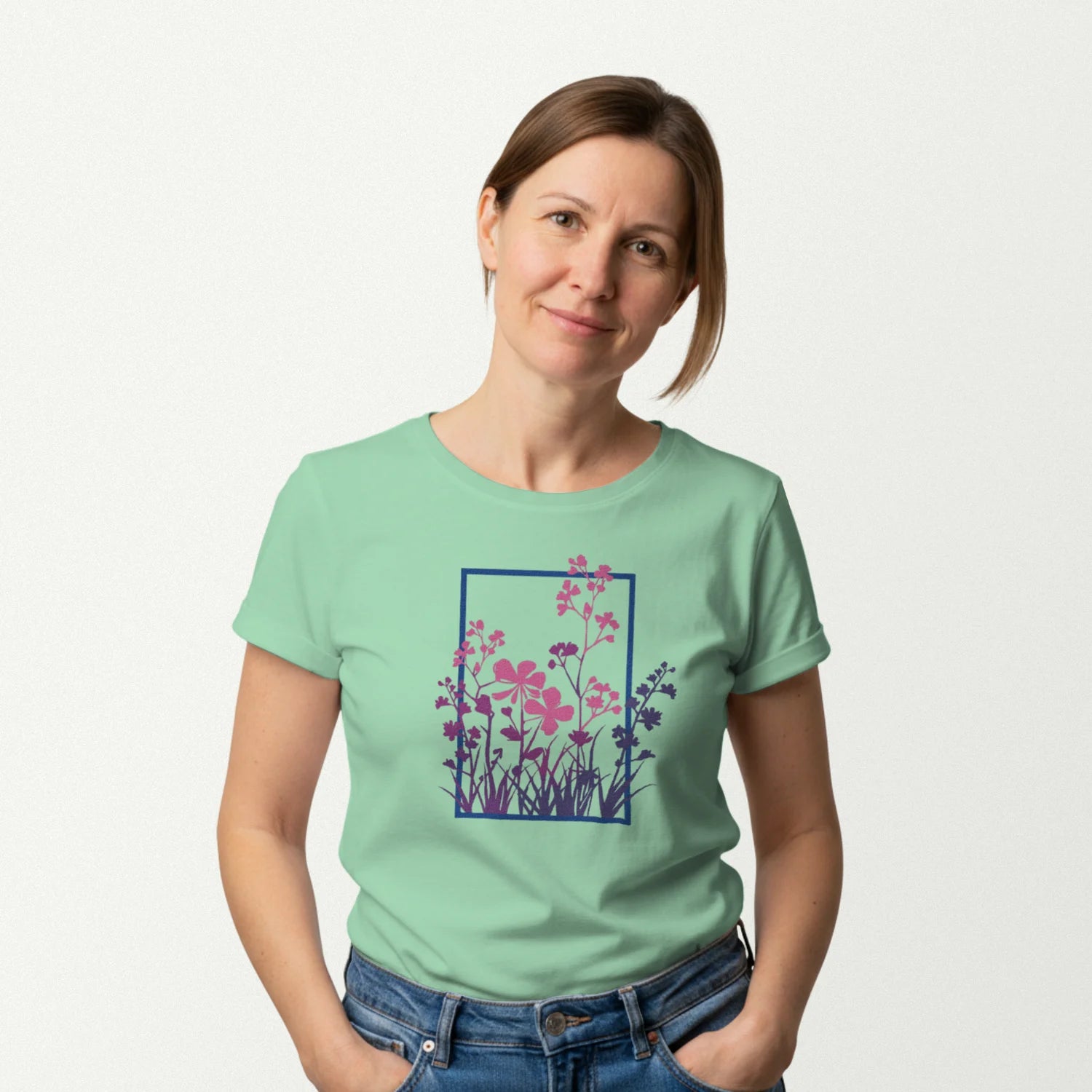 mint green_front_woman